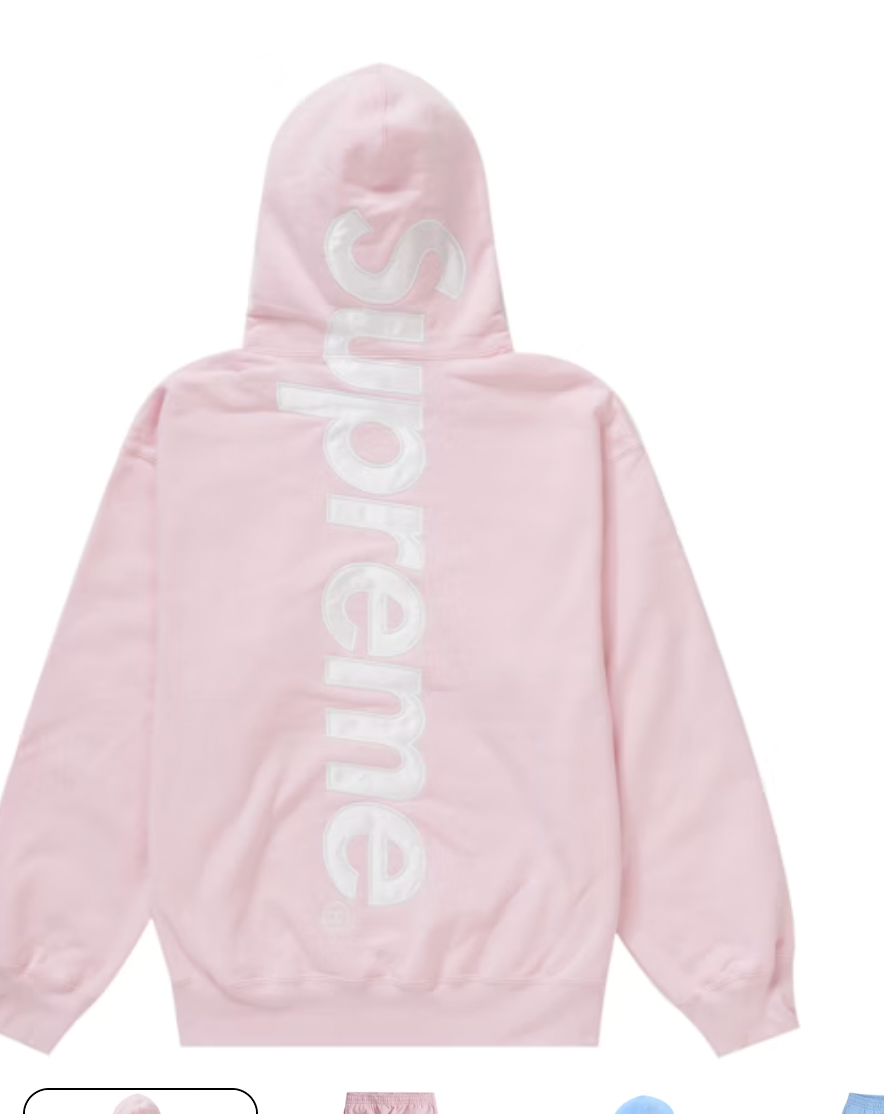 Satin Applique Hoodie & Sweat
