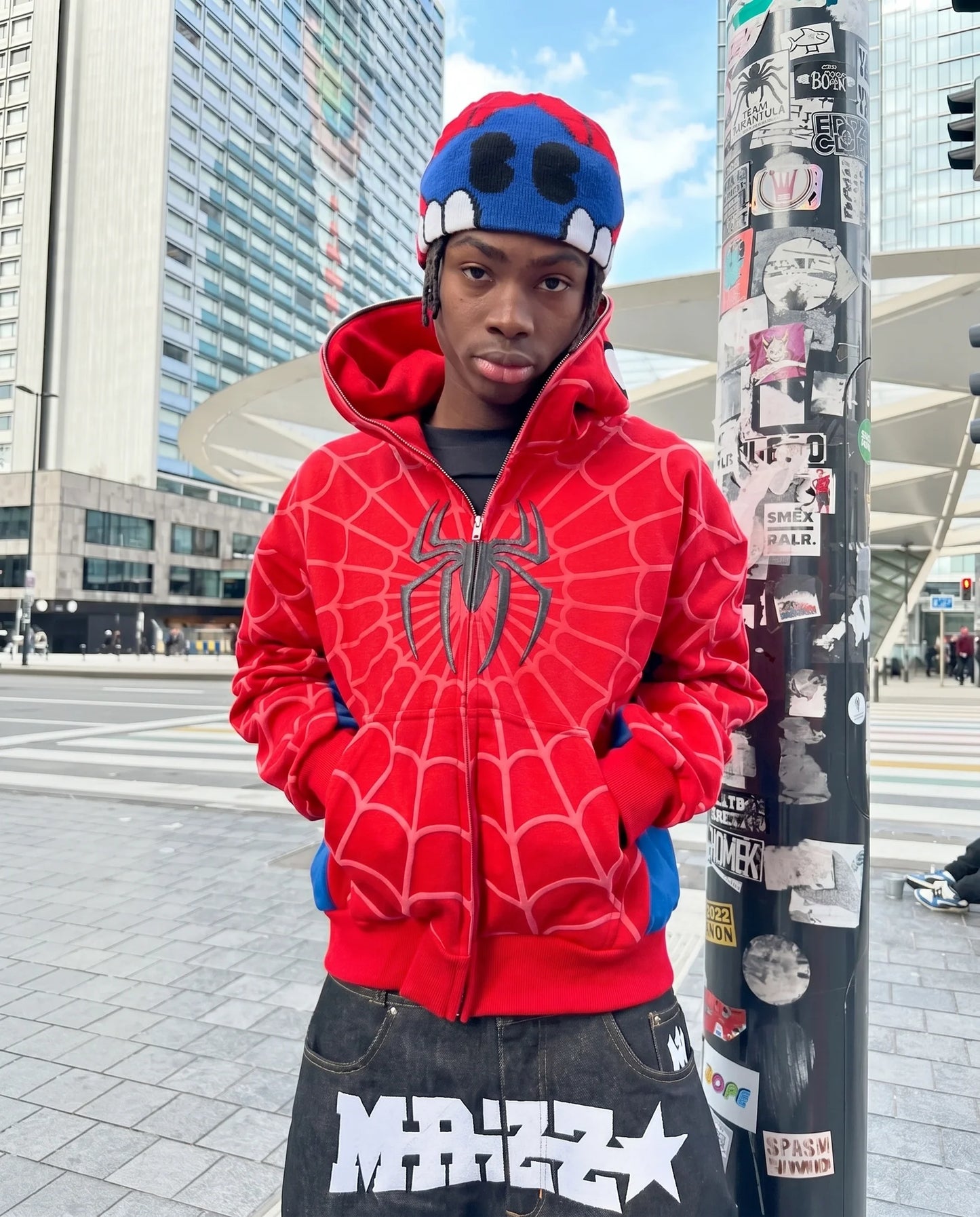 Web Crawler Pruff Print Full Zip Up Hoodie
