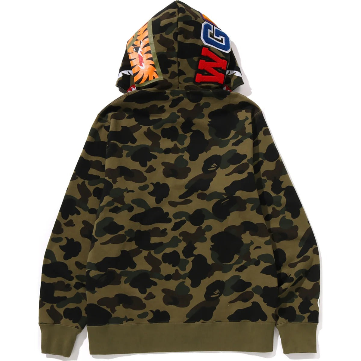 CAMO SHARK FULL ZIP HOODIE