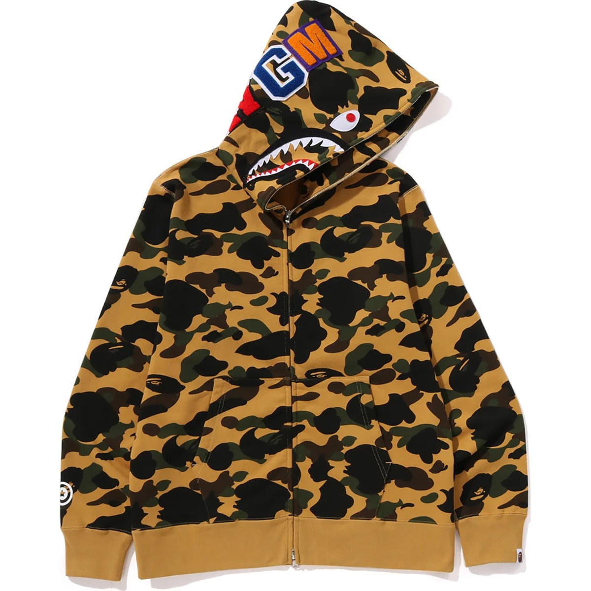CAMO SHARK FULL ZIP HOODIE