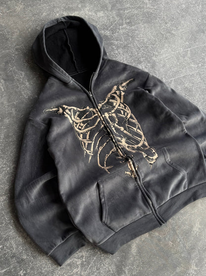 Unisex hoodie Y 2 K ‘b o n e s’