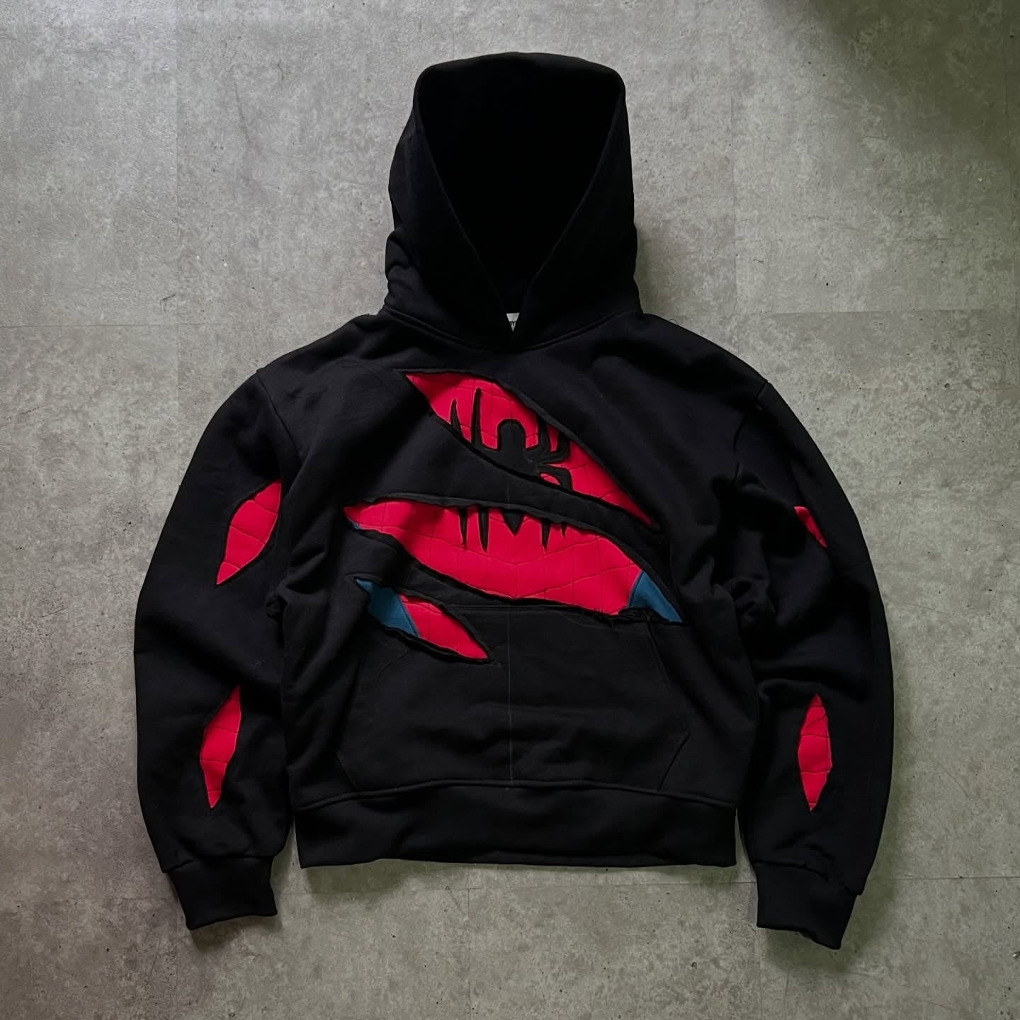 Spider Ripped Hoodie