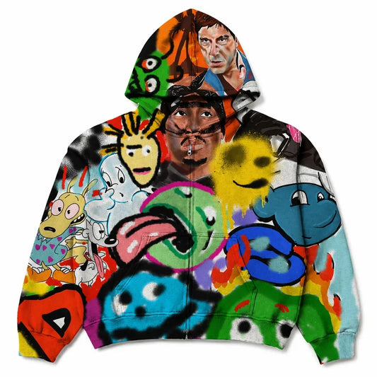 Unisex Graffiti Hoodie