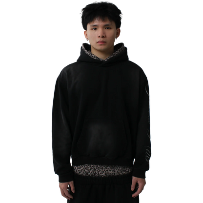 Black Leopard Hoodie