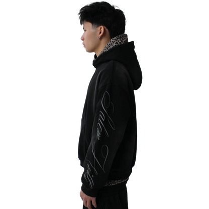 Black Leopard Hoodie